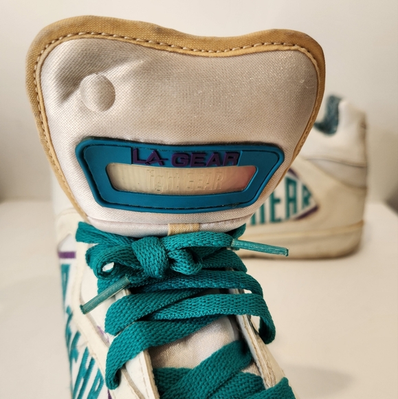 Vintage 90s LA gear Lights Hi Top Basketball Shoes Mens 8.5 Light Up Sneaker 93 - Picture 11 of 14